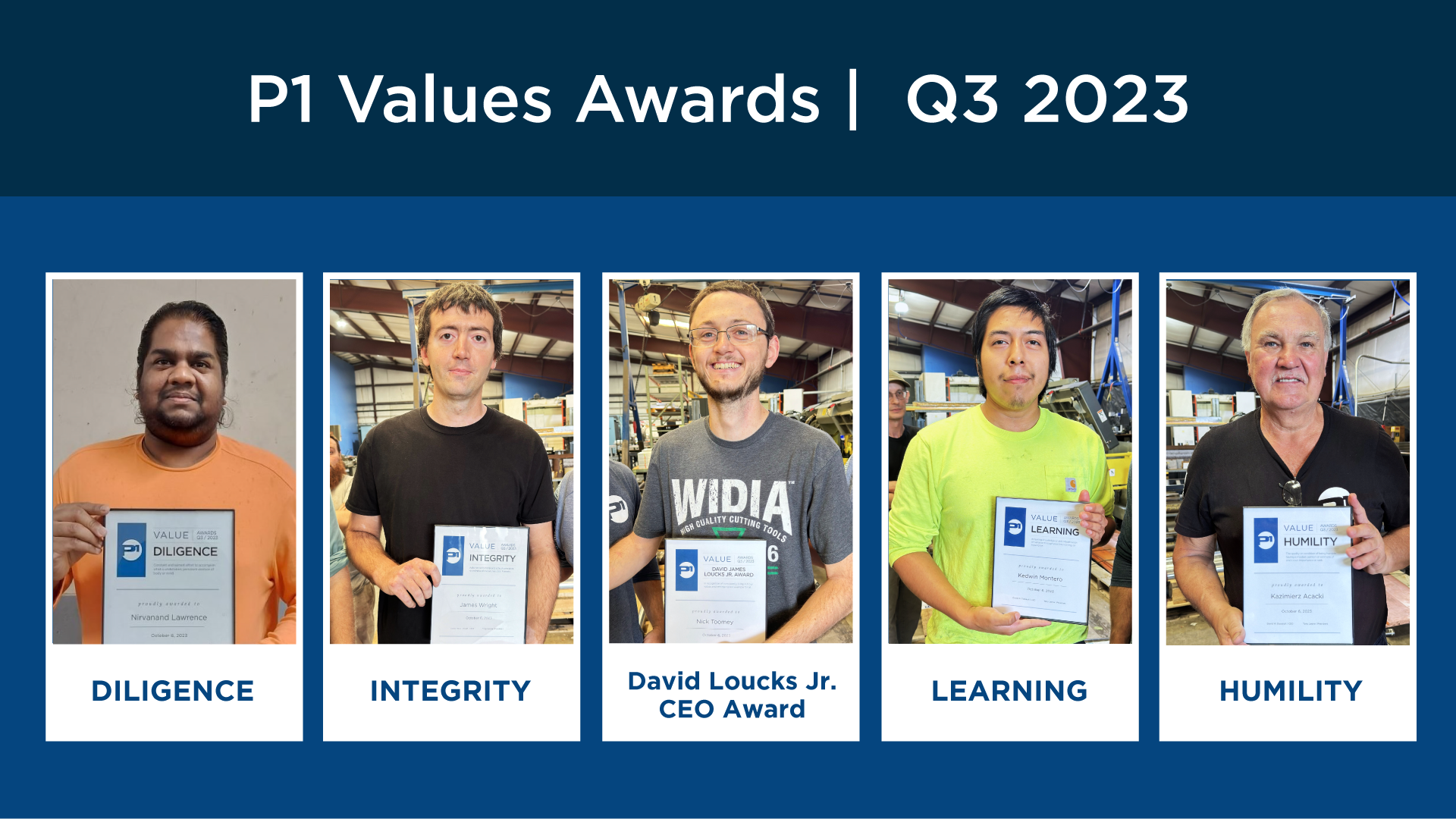 P1 Values Awards Q3 2023